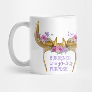 Burdened with Glorious Purpose Floral Mug